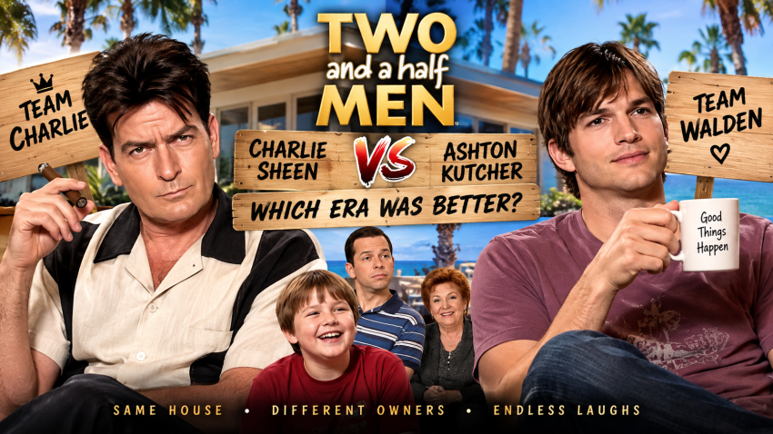 Charlie Sheen vs Ashton Kutcher Two and a Half Men