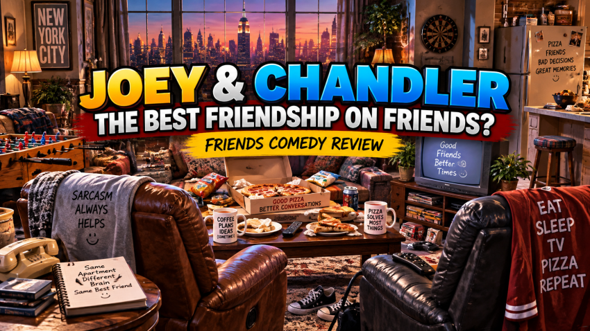 Joey and Chandler best friendship on Friends