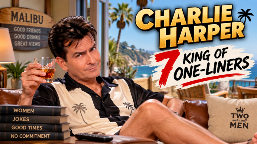 Charlie Harper best one-liners from Two and a Half Men